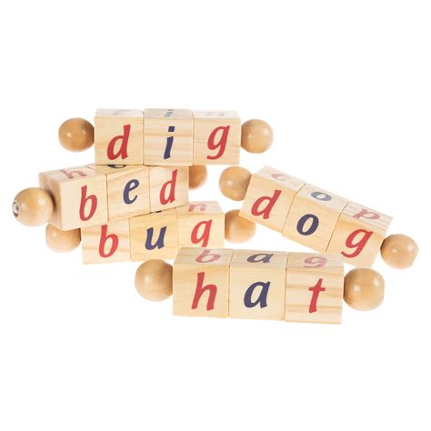 Hey Play Twist Blocks Early Learning Wooden Alphabet Letters Montessori ...