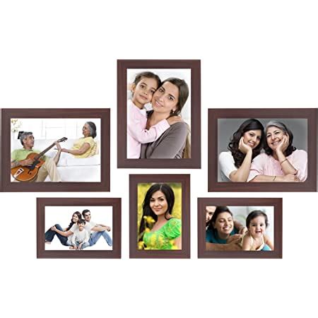 Art Street Classy Memory Wall Photo Frames Set of 6 (3 Unit 4X6, 3 ...