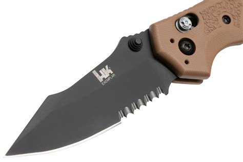 Heckler & Koch Exemplar 54153 Dark Earth Serrated, pocket knife ...