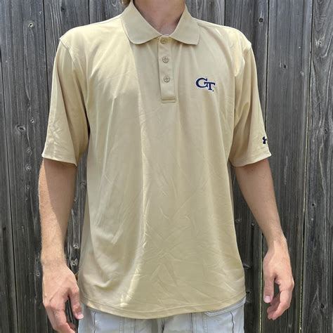 Under armour Georgia Tech Polo XL loose fit - Depop