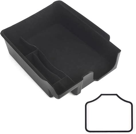 Buy muge racing 2021 Tesla Model 3 Model Y Flocked Armrest Organizer ...