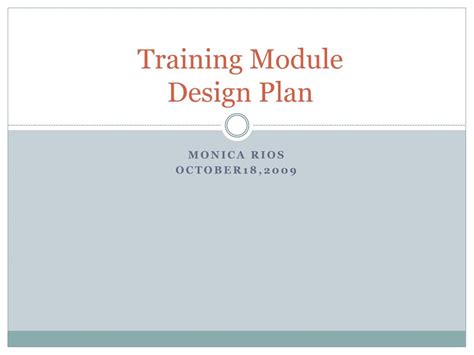 Image result for Design Training Module Sample