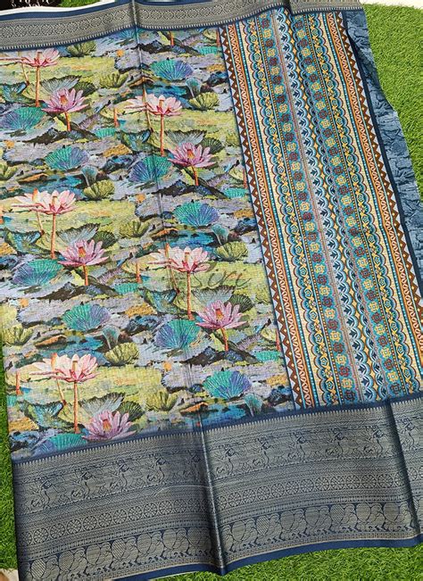 Beautiful Digital Print Kota Saree in Kanchi Borders – Siri Sarees