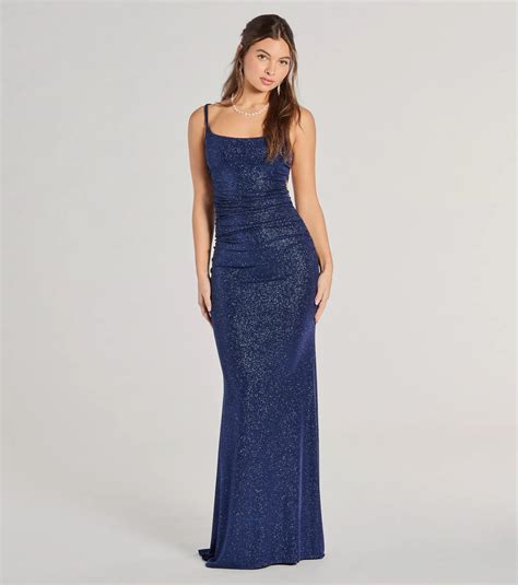 Blue Glitter Prom Dresses & Windsor