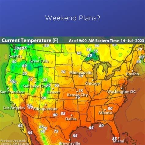 As of 9 AM Eastern time, here's the temps in the USA on this hot Friday. Smashing records ...