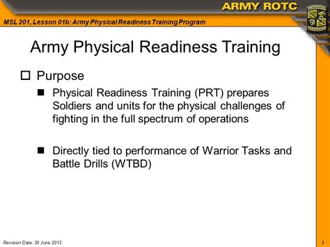 Physical Readiness Training Program - ppt video online download