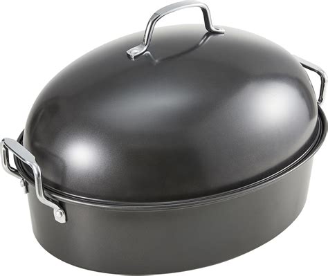 Amazon.com: KITESSENSU Extra Large Roasting Pan with Lid - Nonstick ...