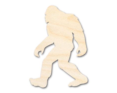 Bigger Better | Unfinished Wood Bigfoot Sasquatch Silhouette | DIY Cra ...