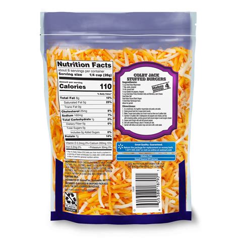 Great Value Finely Shredded Colby Jack Cheese, 8 oz