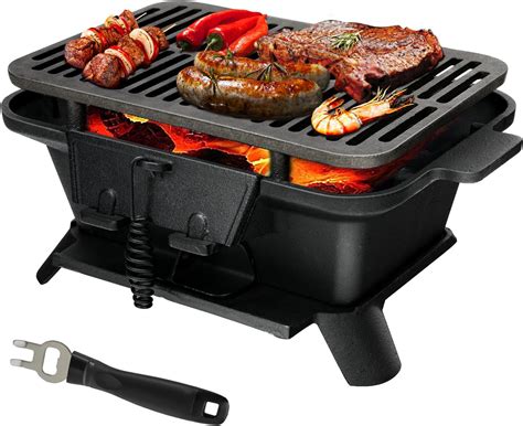 Amazon.com: IronMaster Hibachi Grill Outdoor, Small Portable Charcoal ...