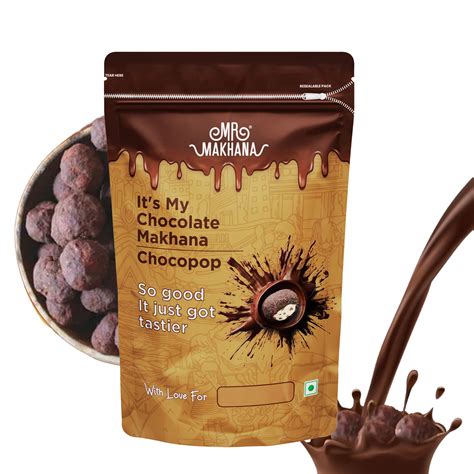 Mr. Makhana ChocoPop Resealable Pouch 65 GM – MrMakhana