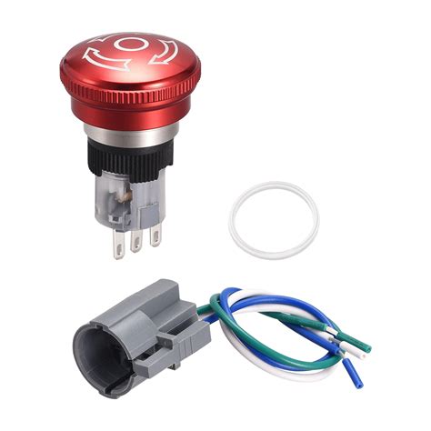 Buy sourcing 16mm ing Latching Emergency Stop Push Button Switch AC250V ...