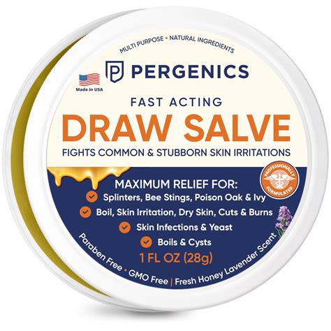 Buy Drawing Salve Ointment 1 oz, ingrown Hair, Boil & Cyst, Splinter Remover, Bug and Spider ...