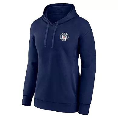 Women's Fanatics Navy Team USA Arched Insignia Pullover Hoodie