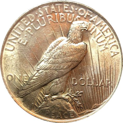 1922 US Silver Brilliant Bright Brilliant Uncirculated- Lustrous Peace ...