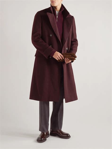 LORO PIANA Double-Breasted Cashmere Coat for Men | Winter outfits men ...