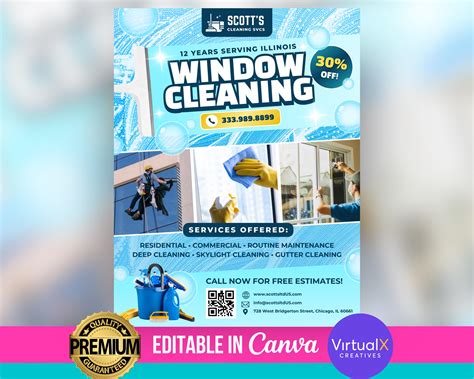 Window Cleaning Flyers Templates
