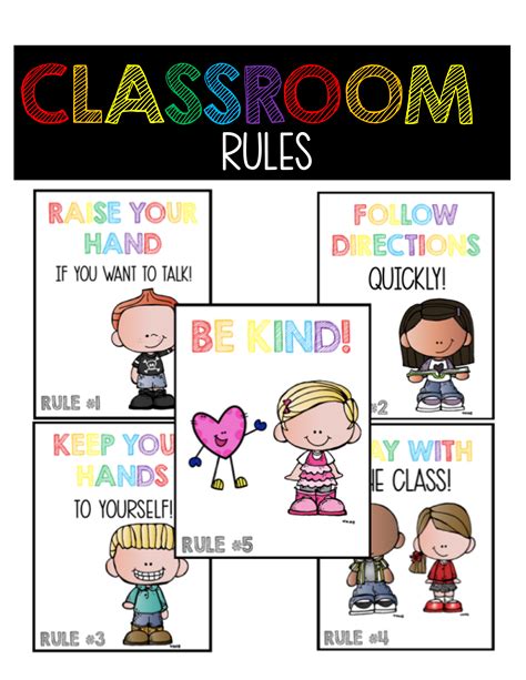 Classroom Rules Poster Template Free at Nicholas Ramsey blog