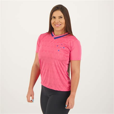 Cruzeiro Graffiato Women Pink Shirt - FutFanatics