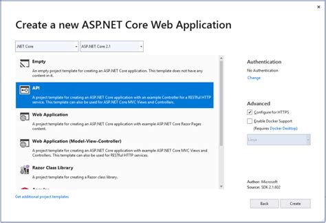 Image result for ASP.NET Core Web API vs Web App