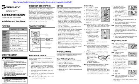 Image result for Intermatic Timer Setting Instructions
