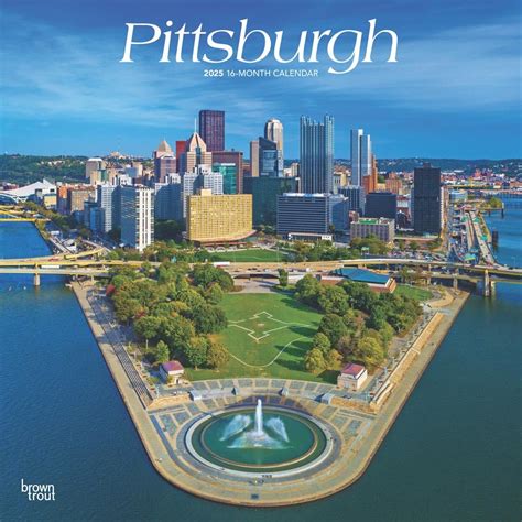 Pittsburgh | 2025 12 x 24 Inch Monthly Square Wall Calendar | Plastic ...