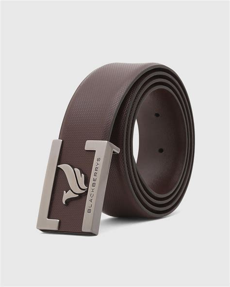 Buy Must Haves Leather Brown Textured Belt - New Grabirde