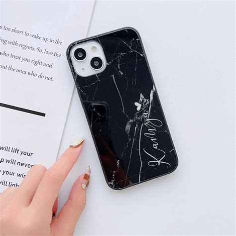 Marble Print Glass Phone Cases – Covers Emporium
