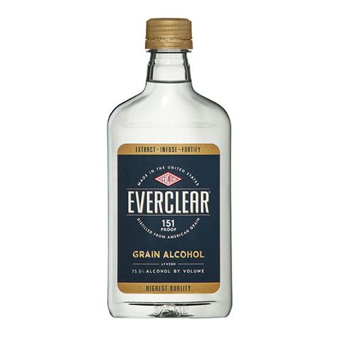 Everclear Alcohol 151 Proof 151 Plastic Grain Alcohol (375 ml) Delivery ...