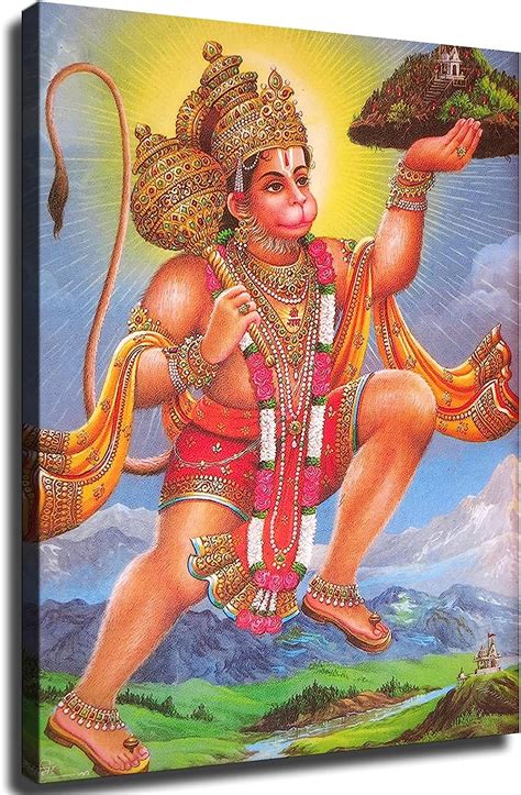 Buy Hanuman Lifting Medicinal Drongairi Mountain and Flying Poster ...
