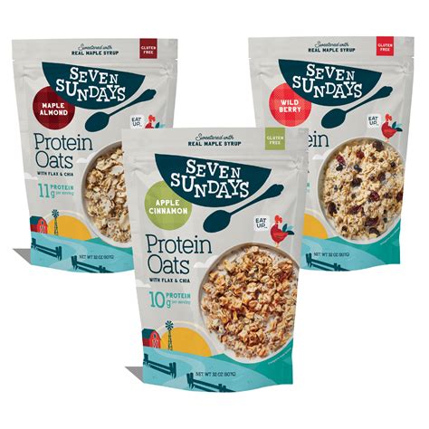 Protein Oats Variety Pack, 32oz – Seven Sundays