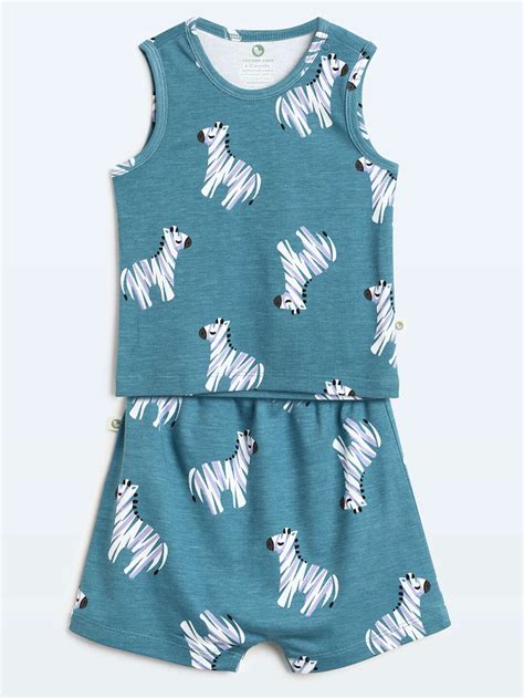 Buy Bamboo Knit Vest Short Set for Babies | Cocoon Care