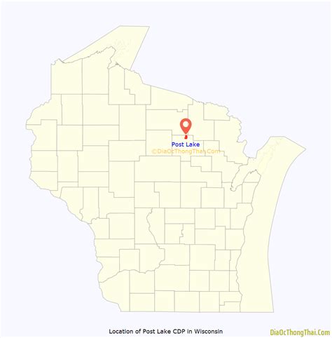Map of Post Lake CDP - Thong Thai Real