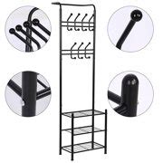 Buy Ashata Metal Coat Hat Rack Free Standing Clothes Stand with 18 ...