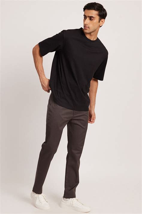 Explore The Jersey Oversized Crew Tshirt Jet Black