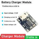 TC4056 1A 5V-6V 4.2V (Micro USB with Current Protection) Lithium Batte