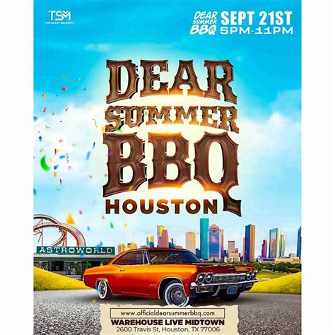 Buy VIP Tables to Dear Summer BBQ in Houston on September 21, 2024