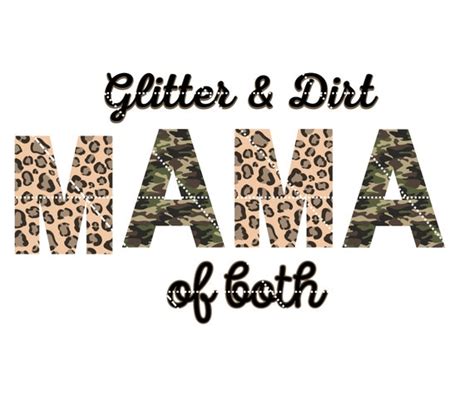 Glitter and Dirt Mom of Both Png Mama of Both Sublimation | Etsy