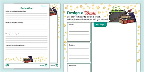 Design a Magic Wand Worksheet