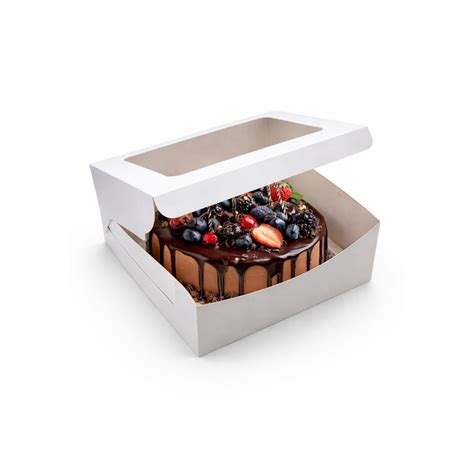 ITC 8x8x4 Inch Window Cake Box for half kg cakes – Neeyog