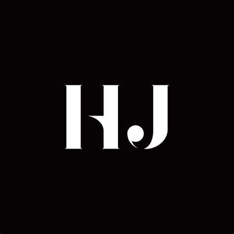 HJ logo monogram emblem style with crown shape design template 4235518 ...