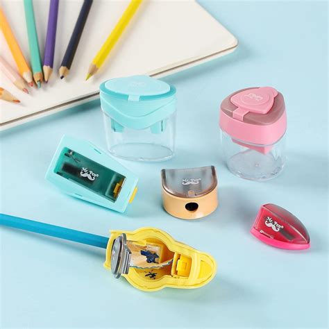 Mr. Pen- Cute Pencil Sharpeners, 6 Pcs, Colorful Pencil Sharpeners with ...