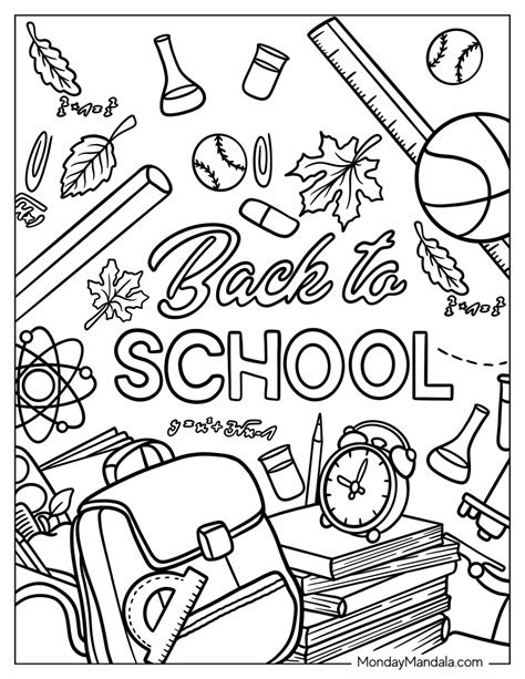 Picture of School Stationery Coloring Pages 的图像结果