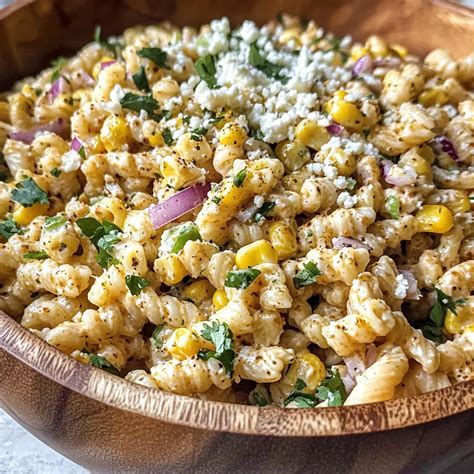 Elote Pasta Salad Recipe (Mexican Street Corn)