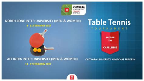 North Zone and All India Inter University Table Tennis Tournament ...