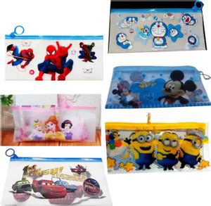 Flipkart.com | Timbaktoo Transparent Pouches Art Plastic Pencil Boxes ...