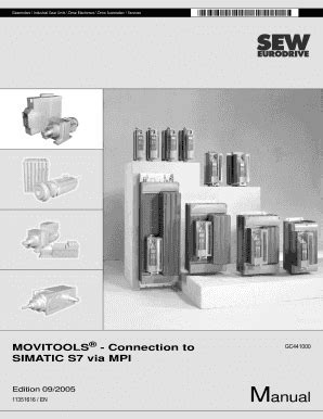 Fillable Online MOVITOOLS - Connection to SIMATIC S7 via MPI - SEW ...