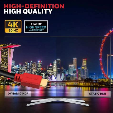 Honeywell HDMI Cable v1.4 with Ethernet, 3D/4Kx2K Ultra HD Resolution,
