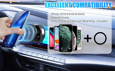 LiCB 360° Vaccum Magnetic Phones Holder, Magnetic Car Phone Mount ...