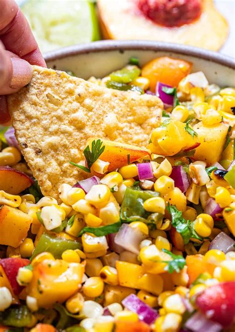 Peach Green Chile Corn Salsa - Recipe Runner
